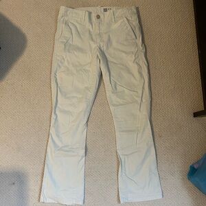 gap light wash off white cargo pants